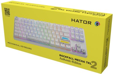 Клавіатура Hator Rockfall 2 Mecha TKL Authentic Edition White (HTK-531)