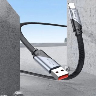 USB кабелі та розгалужувачі Hoco U119 USB AM/Type-C 1.2m Black {6942007605007}