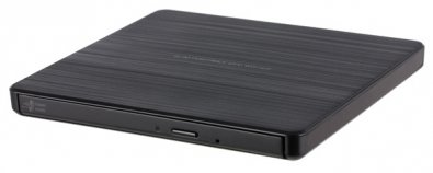 Дисковод LG GP60NB60 DVD-RW/+RW чорний (зовнішній) боком