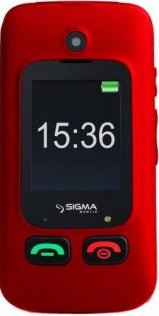Мобільний телефон Sigma Comfort 50 Shell чорний/червоний