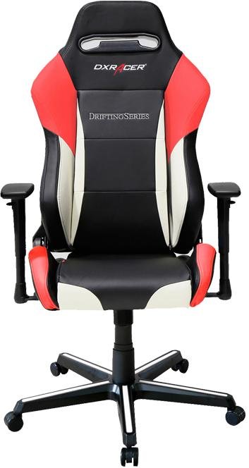 Крісло для геймерів DXRACER DRIFTING OH/DM61/NWR чорне з біло-червоними вставками