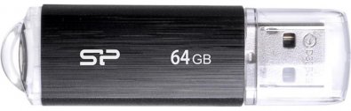 Флешка USB Silicon Power Ultima U02 64 ГБ (SP064GBUF2U02V1K) чорна