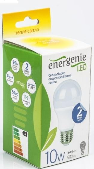 Лампа світлодіодна EnerGenie LED 10W 3000K, E27