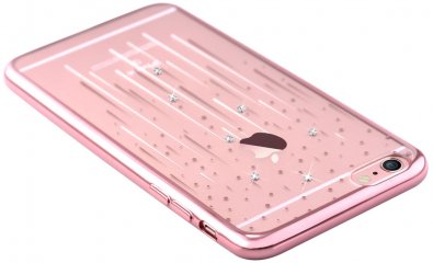 Чохол Devia for iPhone 6/6S - Crystal Meteor Rose Gold (6952897982546)