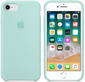 for Apple iPhone 8 - Silicone Case Marine Green