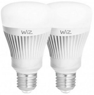 Смарт-лампа WiZ LED Smart E27 (комплект 2 штуки) (WZ0126072)