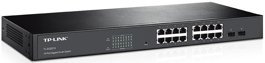 Switch, 16 ports, Tp-Link TL-SG2216 10/100/1000Mbps керований