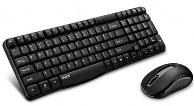 Клавіатура+миша, Rapoo X1800S Wireless, Black