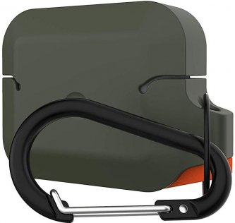 Чохол для Airpods Pro Urban Armor Gear - Silicone Case Olive Drab/Orange (10225K117297)