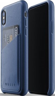 Чохол-накладка MUJJO для iPhone XS - Full Leather Wallet, Blue