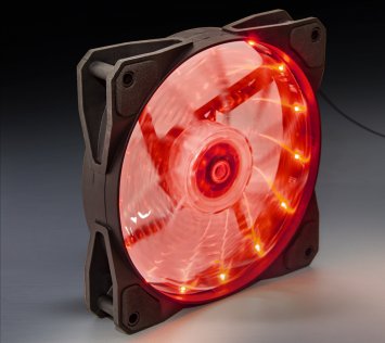 Вентилятор для корпуса Frime Iris LED Fan 15LED Red (FLF-HB120R15BULK)