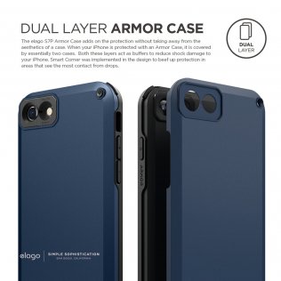 Чохол Elago for Apple iPhone 8/7/SE - Armor Case Jean Indigo (ES7AM-JIN-RT)