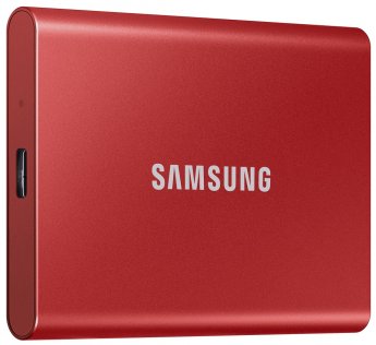 Зовнішній твердотільний накопичувач Samsung T7 500GB Red (MU-PC500R/WW)
