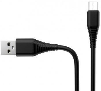 Кабель ColorWay PVC AM / Micro USB 1m Black (CW-CBUM025-BK)
