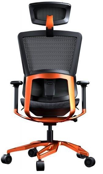 Крісло ігрове Cougar Argo, Екошкіра, Al основа, Black/Orange