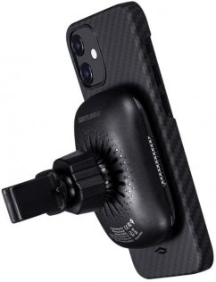 Чохол Pitaka for iPhone 12 - MagEZ Case Black/Grey Twil (KI1201M)
