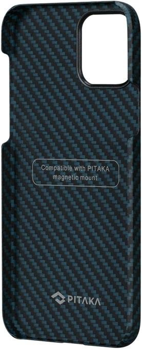 Чохол Pitaka for iPhone 12 mini - MagEZ Case Black/Blue Twil (KI1208)