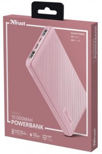 Батарея універсальна Trust Primo Ultra-thin 10000mAh Pink (23897_TRUST)