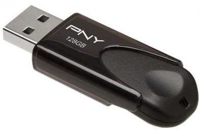 Флешка USB PNY Attache 4 128GB Black (FD128ATT4-EF)