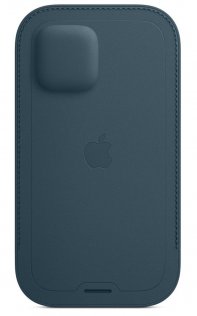 Чохол Apple for iPhone 12/12 Pro - Leather Sleeve with MagSafe Baltic Blue (MHYD3ZE/A)
