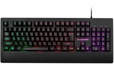 Клавіатура 2E Gaming KG330 LED USB Black Ukr (2E-KG330UBK)