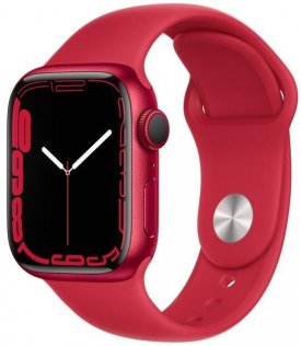 Смарт годинник Apple Watch Series 7 GPS - 41mm PRODUCT Red Aluminum Case (MKN23)