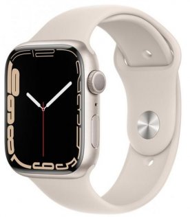 Смарт годинник Apple Watch Series 7 GPS - 45mm Starlight Aluminum Case (MKN63)