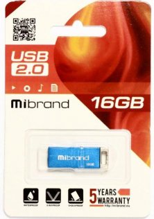 Флешка USB Mibrand Chameleon 16GB Blue (MI2.0/CH16U6U)