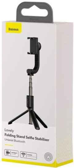 Селфі монопод Baseus Lovely Uniaxial Bluetooth Folding Stand Selfie Stabilizer Black (SULH-01)