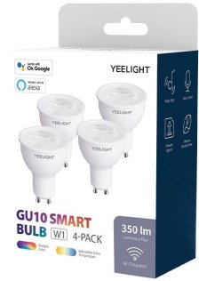 Освітлення Yeelight GU10 Smart Bulb W1 Multicolor 4-pack {YLDP004-A/4}
