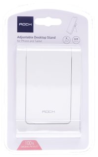 Тримач для смартфону Rock Space Adjustable Desktop Holder White