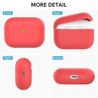 Чохол for AirPods Pro 2 - Silicon Case Two Parts Red