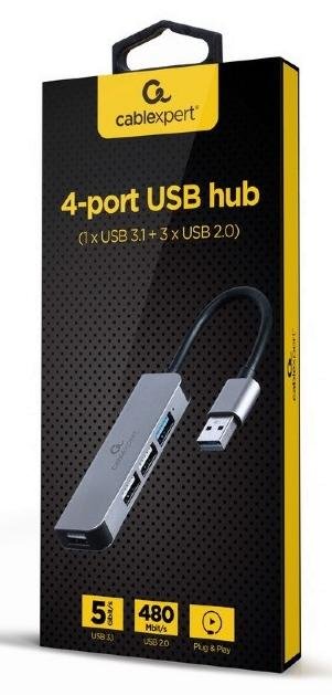 USB-хаб Cablexpert UHB-U3P1U2P3-01 Grey