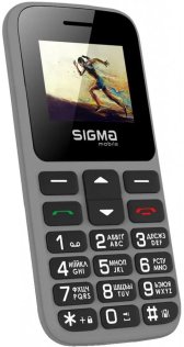 Мобільний телефон SIGMA Comfort 50 HIT 2020 Grey (4827798120927)