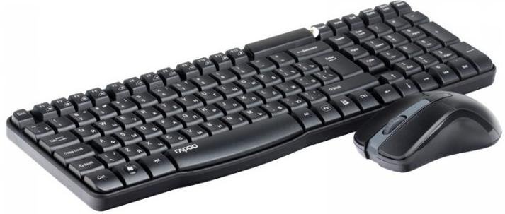  Комплект клавіатура+миша Rapoo X1800 Black