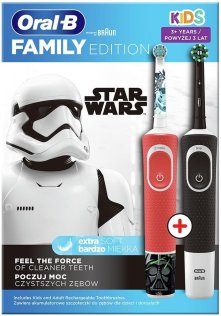 Електрична зубна щітка Braun Oral-B Vitality D100 PRO with Kids Star Wars D100.410.2K Family Edition (D100.413.1 Star Wars/D100.410.2K)