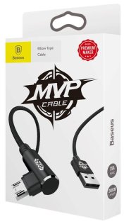 Кабель Baseus MVP Elbow 2A AM / Micro USB 2m Black (CAMMVP-B01)