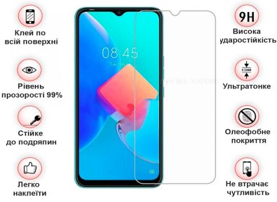 Захисне скло BeCover for Tecno Spark 9 Pro KH7n - 3D Crystal Clear Glass (708135)