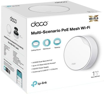 Wi-Fi система TP-Link Deco X50 PoE (DECO-X50-POE-1-PACK)