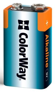 Батарейка ColorWay Alkaline Power 6LR61 BL/1 Krone (CW-BA6LR61-1BL)