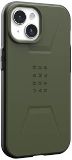 Чохол UAG for Apple iPhone 15 - Civilian Magsafe Olive Drab (114287117272)