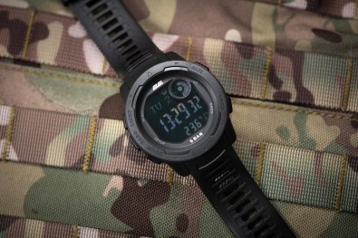 Тактичний годинник 2E Delta X з компасом та крокоміром Black