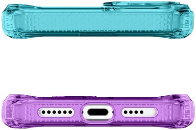 Чохол iTSkins for iPhone 15 Supreme R Prism with MagSafe Light blue and light purple (AP5N-SUPMA-LBLP)
