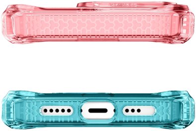 Чохол iTSkins for iPhone 15 Supreme R Prism with MagSafe Light pink and light blue (AP5N-SUPMA-LPLB)