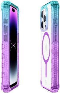 Чохол iTSkins for iPhone 15 Pro Max Supreme R Prism with MagSafe Light blue and light purpl (AP5U-SUPMA-LBLP)