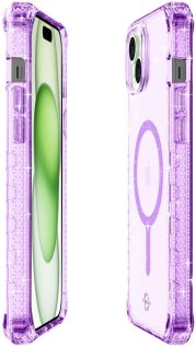 Чохол iTSkins for iPhone 15 Supreme R Spark with MagSafe Light purple (AP5N-MGSPA-LIPP)
