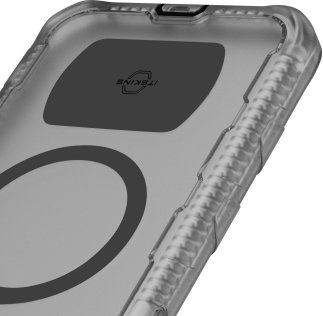 Чохол iTSkins for iPhone 15 Vault R Frost with MagSafe Grey and black (AP5N-VAMFR-GYBK)