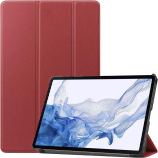 Чохол для планшета BeCover for Samsung Tab S9 X710/X716/S9 FE X510/X516B - Smart Case Red Wine (709893)