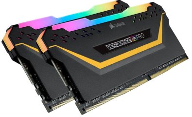 перативна пам’ять Corsair Vengeance RGB Pro Black DDR4 2x16GB (CMW32GX4M2E3200C16-TUF)