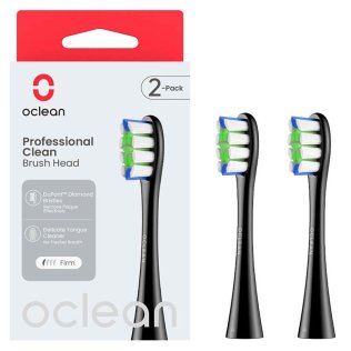 Насадка для зубної щітки Oclean Plaque Control P1C5 B02 Medium Brush Head Black 2pcs (Oclean P1C5 B02 Black)